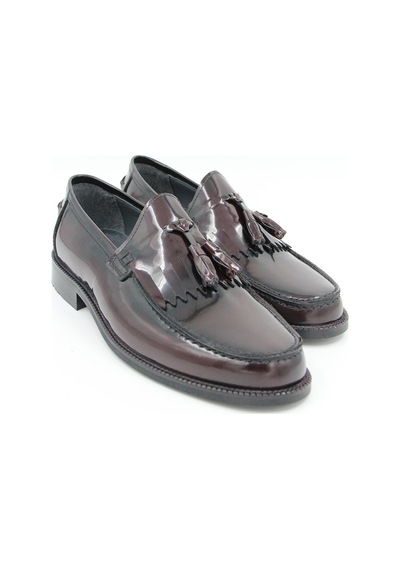 Luciano Bellini J1901 Erkek Klasik Microlite Ayakkabı - Bordo-bordo