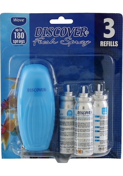 Discover Fresh Koku Makinesi + Yedek Sprey Wave 3 x 15 ML