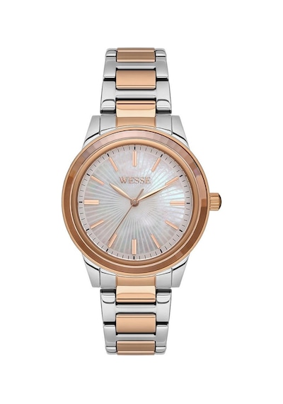 Wesse Wwl110802 Çelik Rose Gold/gri 37 Mm Kadın Kol Saati