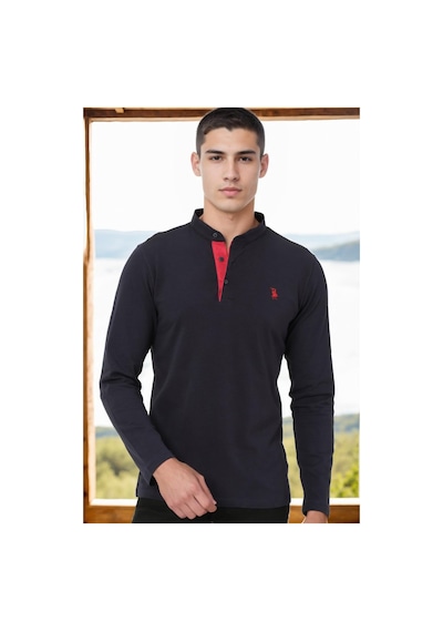 V4009 Dewberry Erkek Sweatshırt-lacivert-1 Lacivert-1