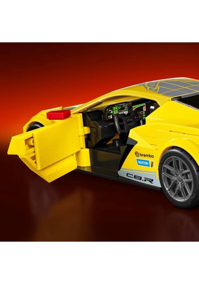 Mattel Brick Shop Hot Wheels 20 Corvette C8.r Yapım Seti 261 Par