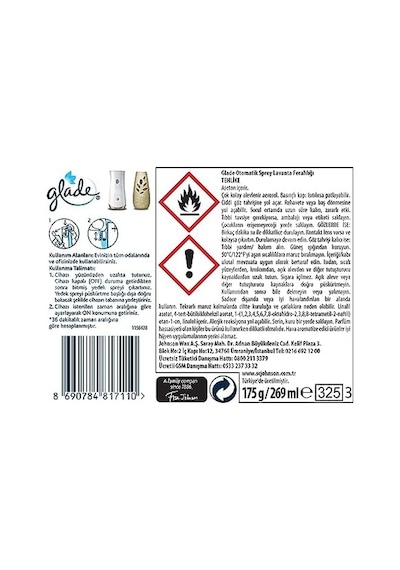 Lavanta 2'li Yedek Otomatik Sprey 2 X 269 Ml Açık Gri