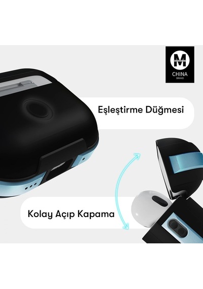 Apple Uyumlu AirPods Pro 2. Nesil Kılıf Armour Defens Case A8 001