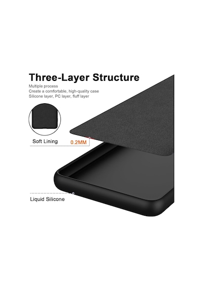 Caseonn Honor Magic 8 Pro Kılıf Kamera Korumalı Mikrofiber Astarlı Lansman Siyah