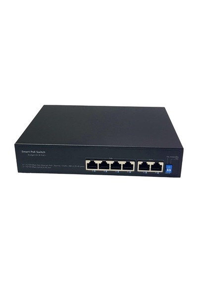 Herz 4 Port PoE Switch + 2 Port Uplink Gigabit