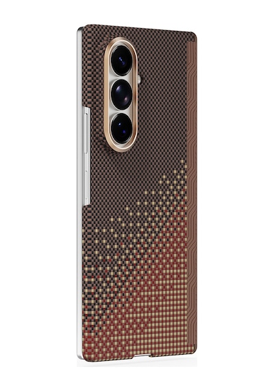 Galaxy Z Fold 8 Ultra Kılıf M-safe Özellikli Raptic Aramid Skinpro Serenity Serisi Kapak Kahverengi