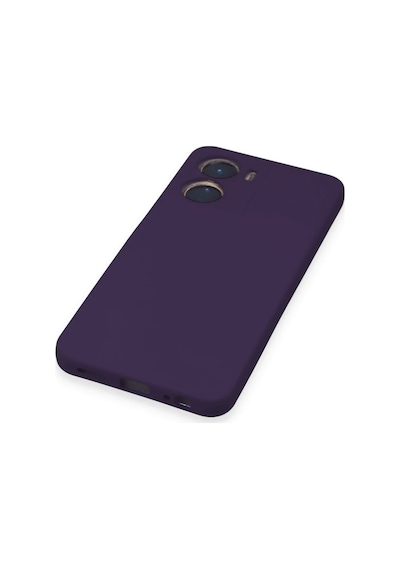 Vivo Y16 Kılıf Nano İçi Kadife Silikon - Mor 0.2M-Çok Renkli