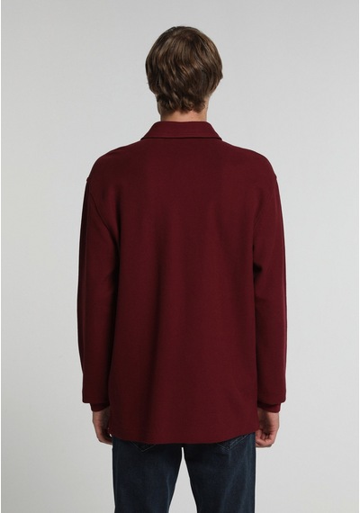Colin's Colins Relaxed Fit Polo Yaka Düz Erkek Mor Uzun Kol Tişört Cl1083184 Q1.v1 Plm