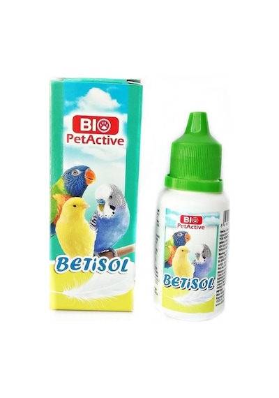 Betisol Muhabbet Kuşu Papağan Kanarya Tüy Dönemi Için B Vitamin Kuş Vitamini 30ml