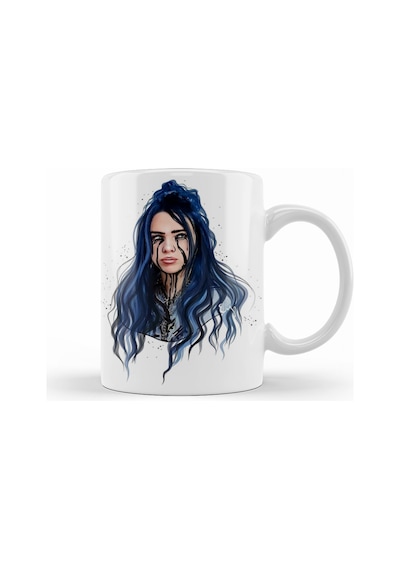 Billie Eilish Kupa Bardak Porselen No28029 Karışık