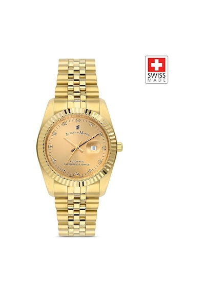 Inspıratıon Jwl04109 Sellita Sw100, 25 Jewels Otomatik Mekanizmalı, Swiss Made Kadın Kol Saati Altın