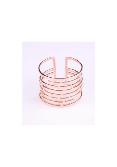 925 Ayar Gümüş Labirent Yüzük, Pembe Rose (Pembe)-Ayarlanabilir