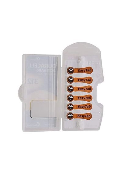 Easytab Da 312 - Pil Tipi 312 Olan Tüm İşitme Cihazları İçin, 10 X 6 Adet
