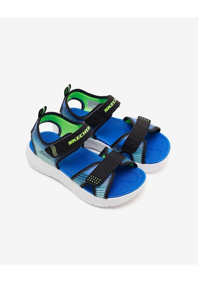 Skechers Mıcrospec-splash Büyük Erkek Çocuk Siyah Sandalet 407034l Bklm Siyah