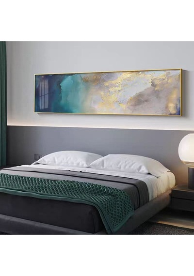Soyut Büyük Boy El Yapımı Yağlı Boya Tablo 164x65cm