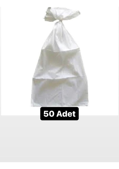 Hamam Köpük Torbası 50 Adet Doğal Hamam Torbası Pamuk Köpük Torba Beyaz
