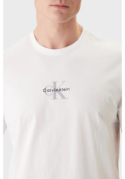Calvin Klein Erkek T Shirt Lv04rb866g Yaa Beyaz Beyaz