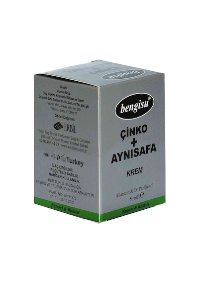 Bengisu Aynısafa + Çinko Bitkisel Krem Allantoin ve D- Panthenol 50 ML