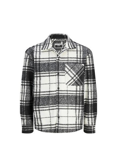 Jack & Jones 12263249 Jcocollectıve Zac Brush Overshırt Ls Erkek Gömlek Cloud Dancer