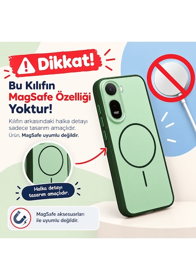 Caseonn Honor 600 5g Kılıf Metal Tuşlu Halka Desenli Silikon Kapak Siyah