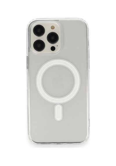 Apple iPhone Uyumlu 14 Pro Kılıf Matte Şeffaf Magneticsafe - Şeffaf 1