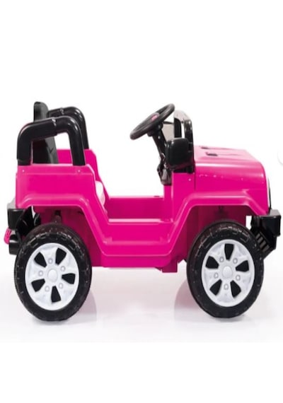 Dolu Neon Uzaktan Kumandalı Akülü Araba 12 V Pembe