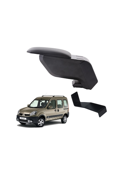 Renault Kangoo 2000 Delmesiz Çelik Ayaklı Siyah Kolçak Kol Dayama