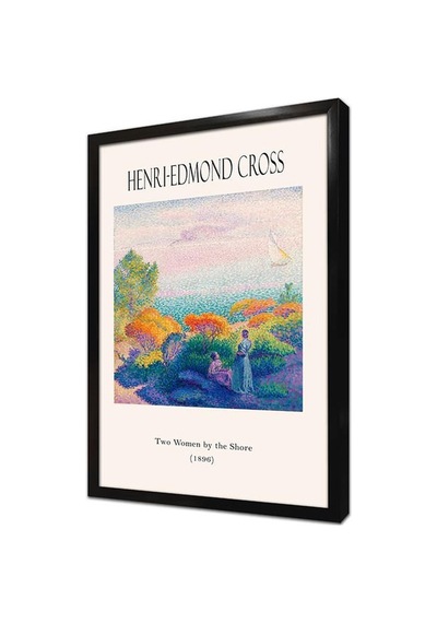 Henry Edmond Cross Manzara Üçlü Çerçeveli Mdf Tablo Seti-174300