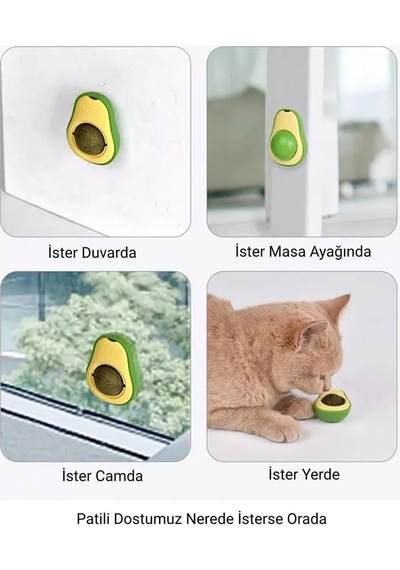 Avokado Kedi Nanesi Oyun Topu Çok Renkli