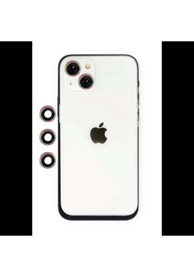 İphone 14 Shine Kamera Lens - Rainbow Diğer