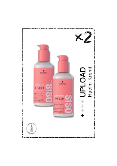 Upload Hacim Kremi 200ml X 2 Adet Elektriklenmeye & Isıya Karşı Korumalı Dipten Uca Hacim