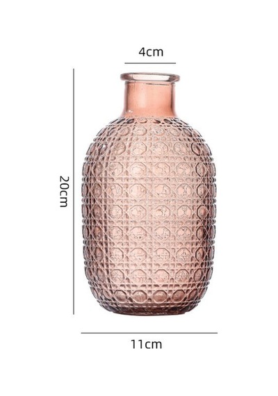 Bak Gel Al Elegant Amber Cam Vazo Retro Tasarımıyla Şıklığı Ve Zarafeti Yansıtan Modern Dekorasyon Unsuru - Minielegant04