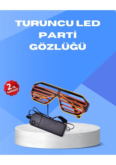 Gece Eğlencelerine Özel Renkli Led Işıklı Gözlük "