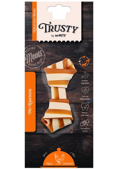 M-pets Trusty Tatlı Patatesli Tavuklu Düğüm Kemik 50 Gr 11,5 Cm