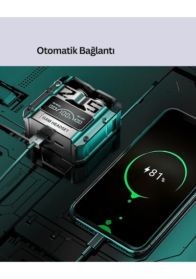 Yüksek Ses Kaliteli Kablosuz Bluetooth Kulaklık Suya Dayanıklı Yeni Nesil Diğer