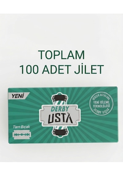 Derby Usta 100adet Bütün Jilet Yeni Teknoloji