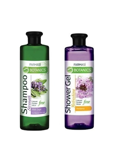 Farmasi Botanics Adaçayı Özlü Şampuan 500 ML + Mine Çiçeği Duş Jeli 500 ML