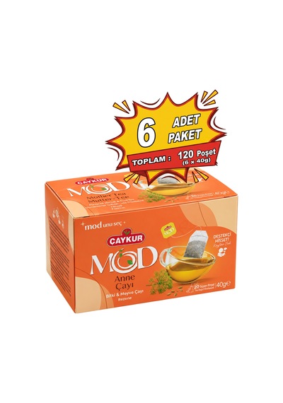 Mod Anne Çayı Bardak Poşet Çay 2x20 40gr. Altılı Paket