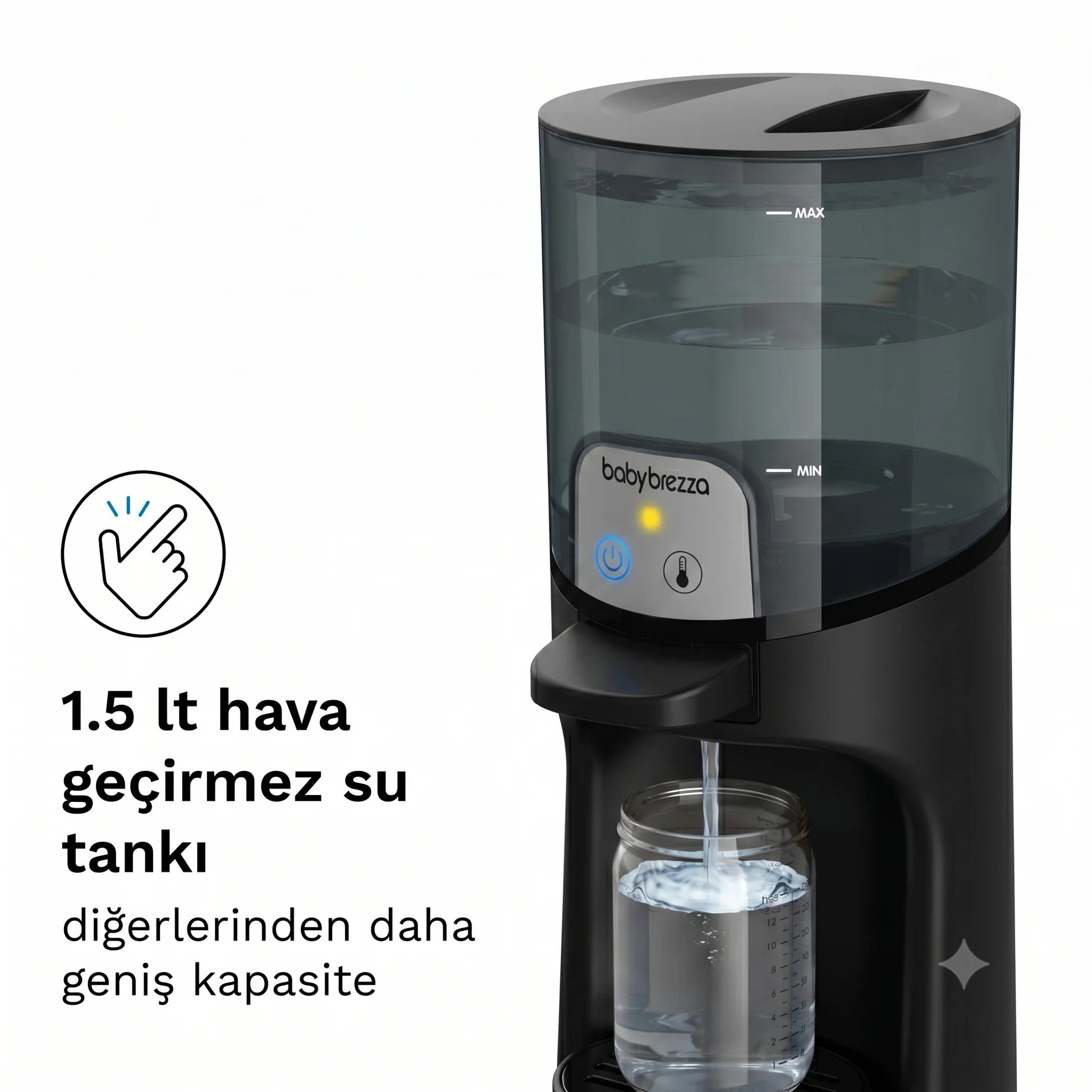 Baby Brezza Instant Warmer Bebek Mama Suyu Otomatı Ve Biberon Suyu Isıtıcısı Siyah
