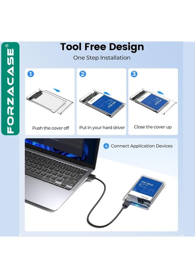 5gbps Usb 2.0/3.0 Sata 2.5 İnch Harici Harddisk Kutusu - Fc469