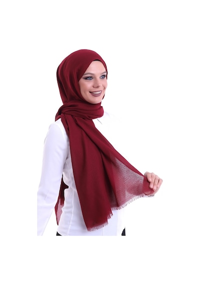 Desenli Pamuk Şal Bordo Desenli Pamuk Şal Bordo