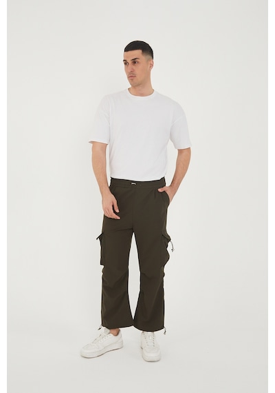 Camp Scoutland Camp550 Outdoor Tactical Kargo Cepli Ayarlanabilir Paçalı Oversize Erkek Jogger Yürüyüş Pantolonu Haki