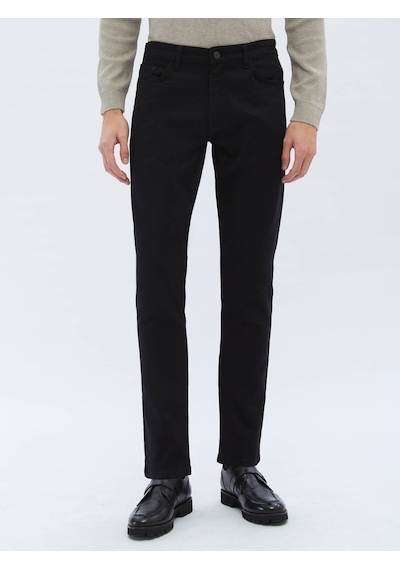 Kip Siyah Dokuma Slim Fit Casual Pamuk Karışımlı Pantolon 687357 Siyah Kip Siyah Dokuma Slim Fit Casual Pamuk Karışımlı Pantolon 687357 Siyah