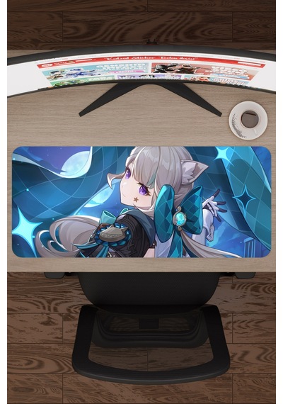 Lynette Genshin Impact Anime Oyuncu V4 - 70x30 Xl Gaming Mouse Pad Fare Altlığı