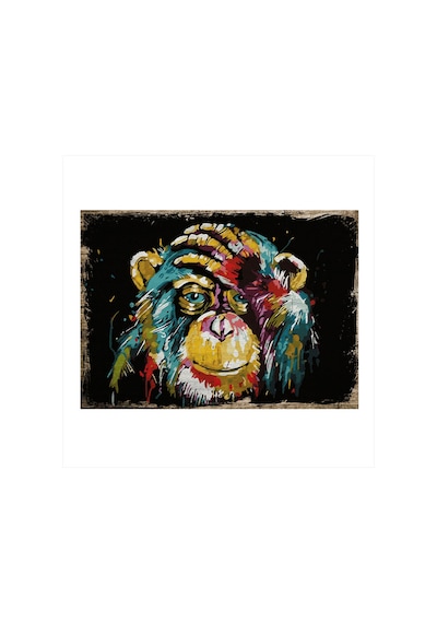 Bedeko Sevimli Maymun Mdf Poster 35 Cm X 50 Cm
