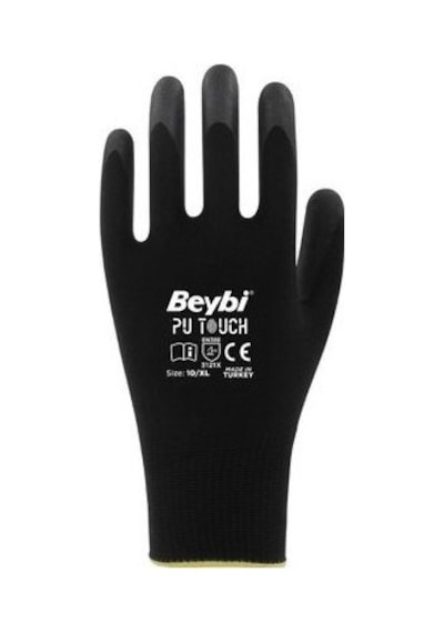 Beybi Pu Touch Eldiven Siyah 10 Çift