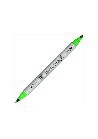 Zig Clean Color F Çift Uçlu Kalem 004 Fluorescent  Green