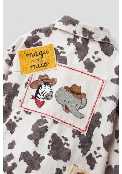 Çocuk Milo And Magu Desenli Ceket Çok Renkli