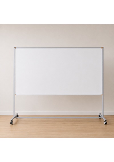 Emaye Yüzey Mobil Yazı Tahtası 120x200cm Beyaz