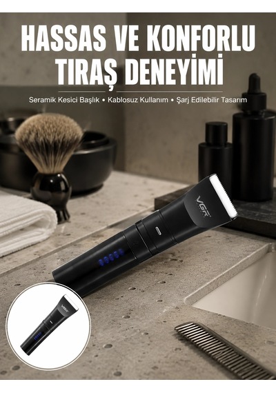 Hubrendy Tekno Suya Dayanıklı Tıraş Makinesi Hassas Paslanmaz Çelik Ve Titanyum Bıçak Yeni Nesil